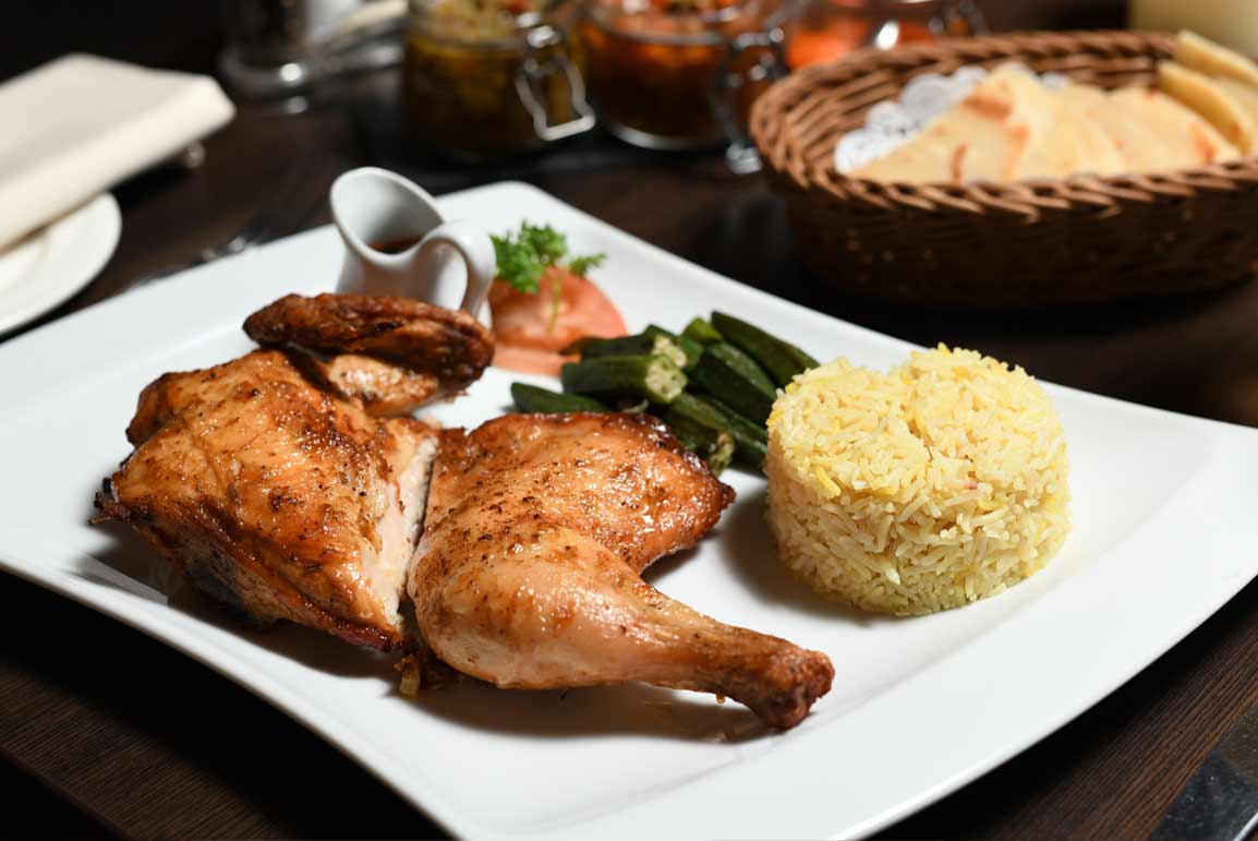 Half Choma Chicken at Zanzibar Restaurant