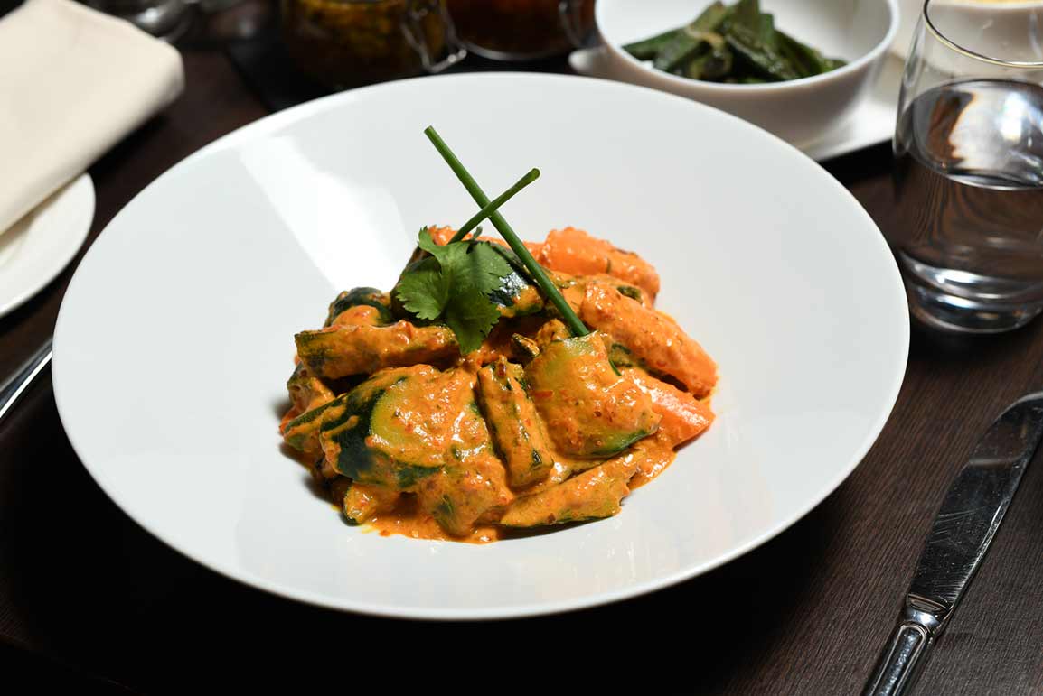 Mixed Seasonal Vegetable Curry with Rice at Zanzibar Restaurant