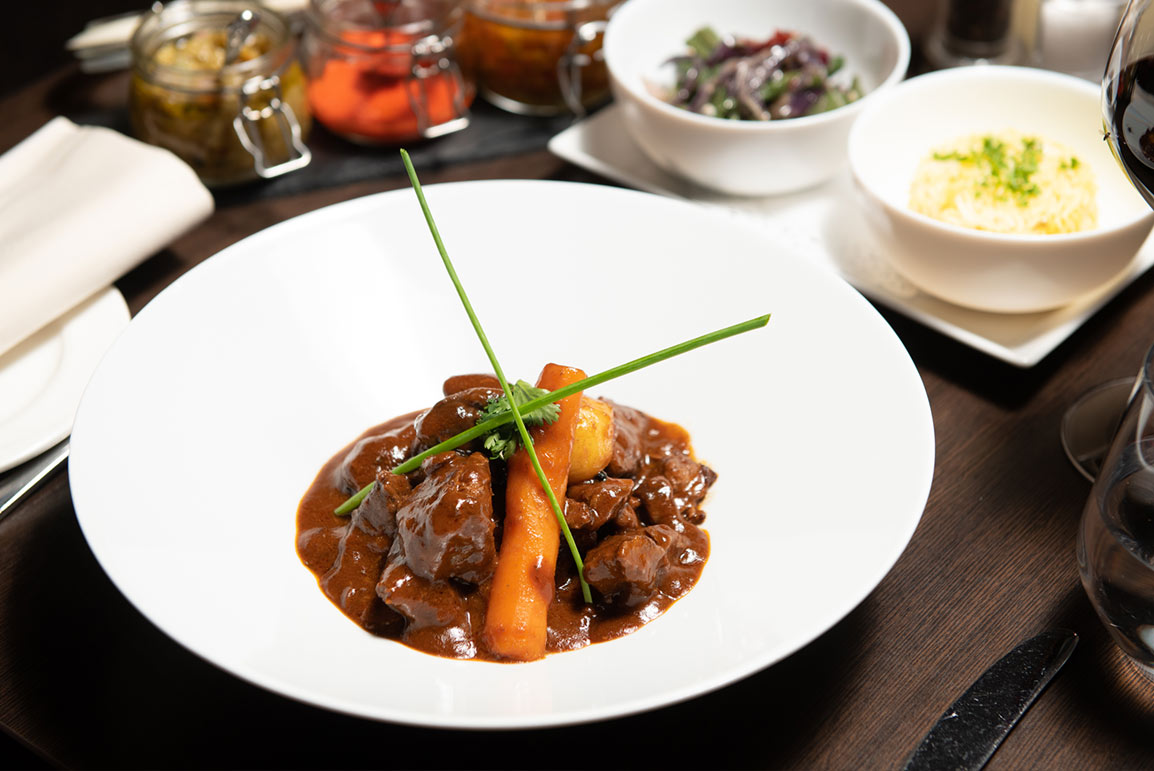 Traditional Chef's Beef Stew at Zanzibar Restaurant
