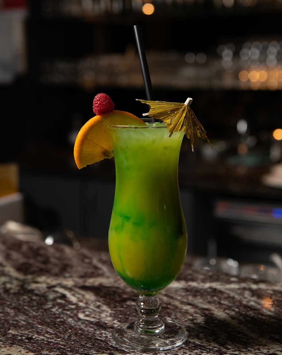 Le Zanzibar cocktail with alcohol at Zanzibar Restaurant